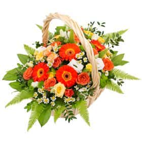 Цветущая корзина